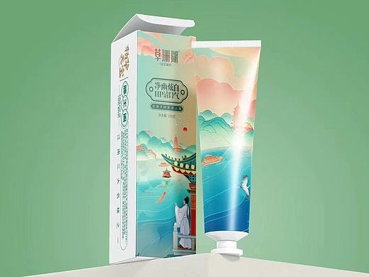 国货焕新颜——草珊瑚牙膏国潮风格包装设计