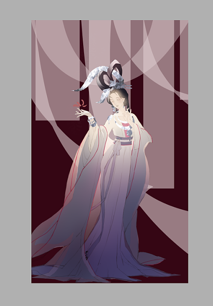 花舞翩跹（图ZMjYzMzY3MzIw） - 商业插画 - 站酷设计师是芋圆圆啊原创素材 - 站酷ZCOOL