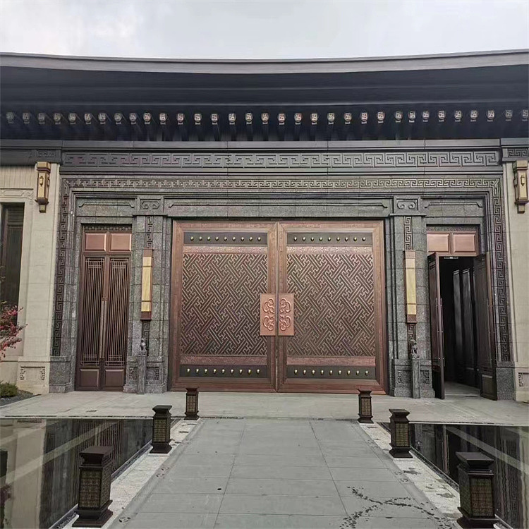 售楼部不锈钢装饰案例 外立面金属包板花格全包工程