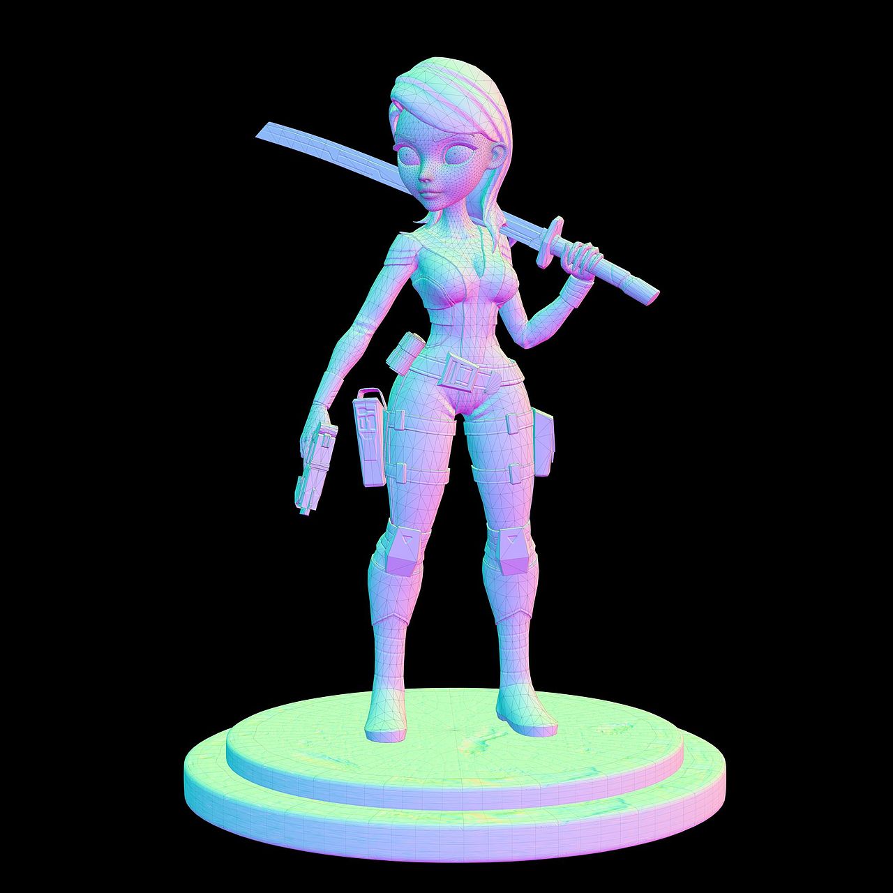 女特工-欧美卡通PBR_04