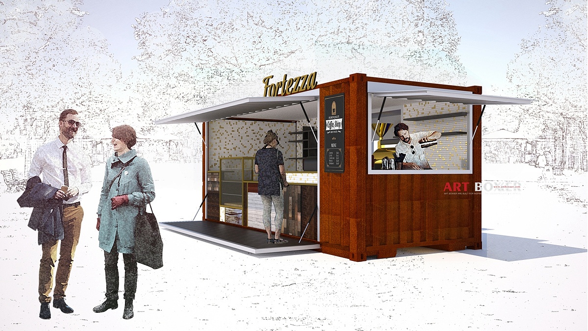 扩容集装箱售卖亭 i 移动集装箱餐厅咖啡馆_上海集装客