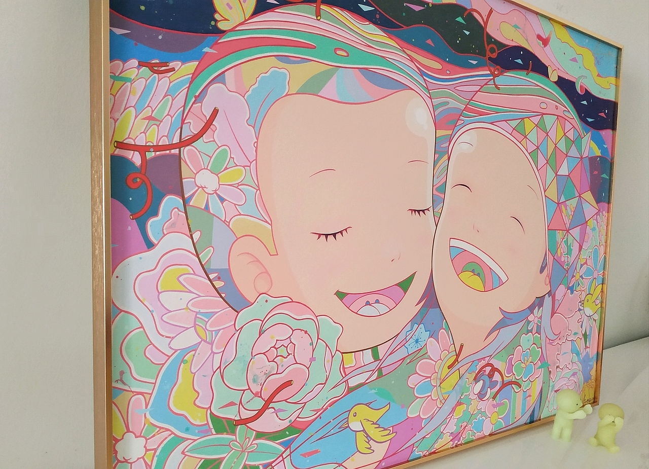 制作一款限量版画《My love》