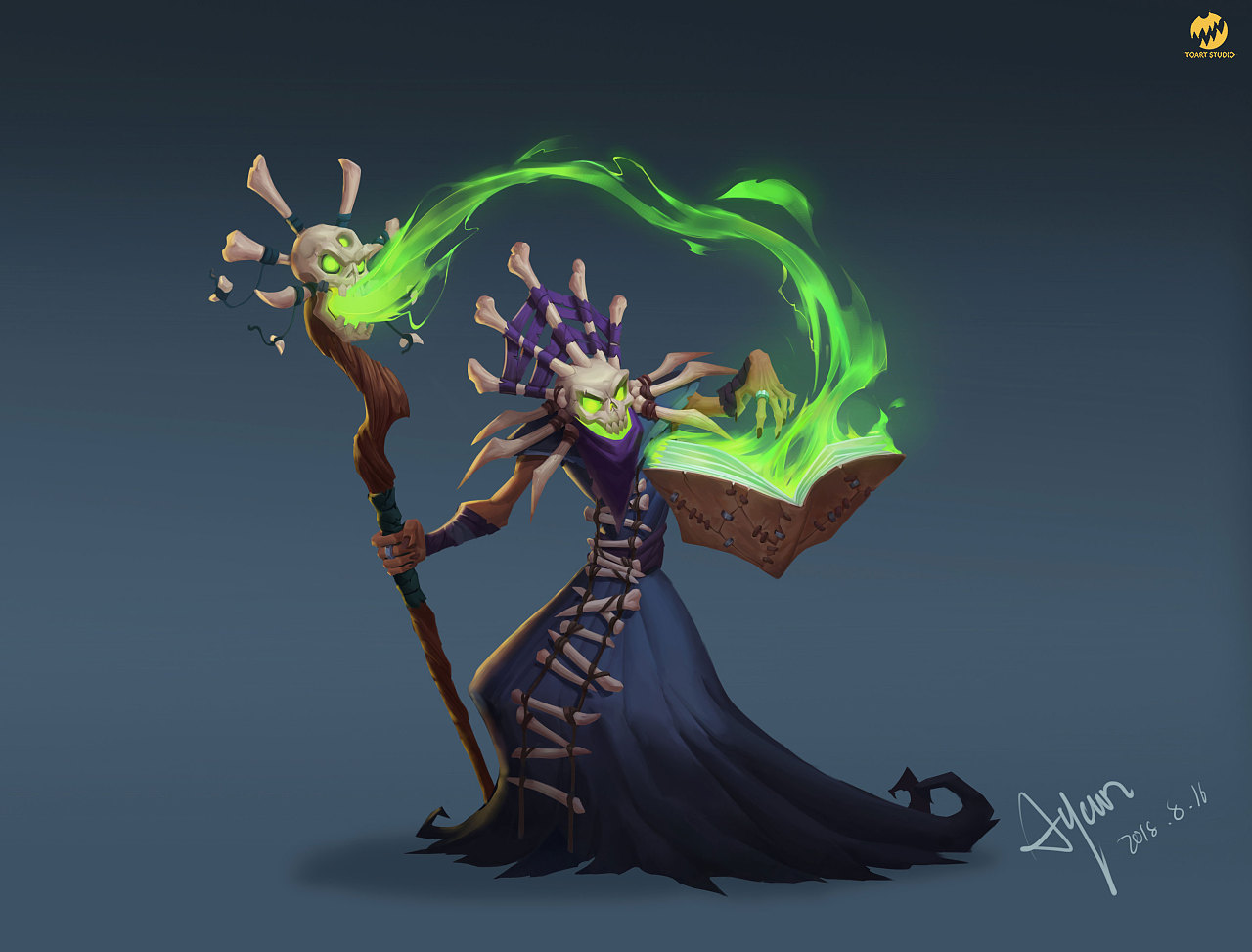 toart游戏美术课/tooth游戏美术网络课学员作品|插画|游戏原画|toart