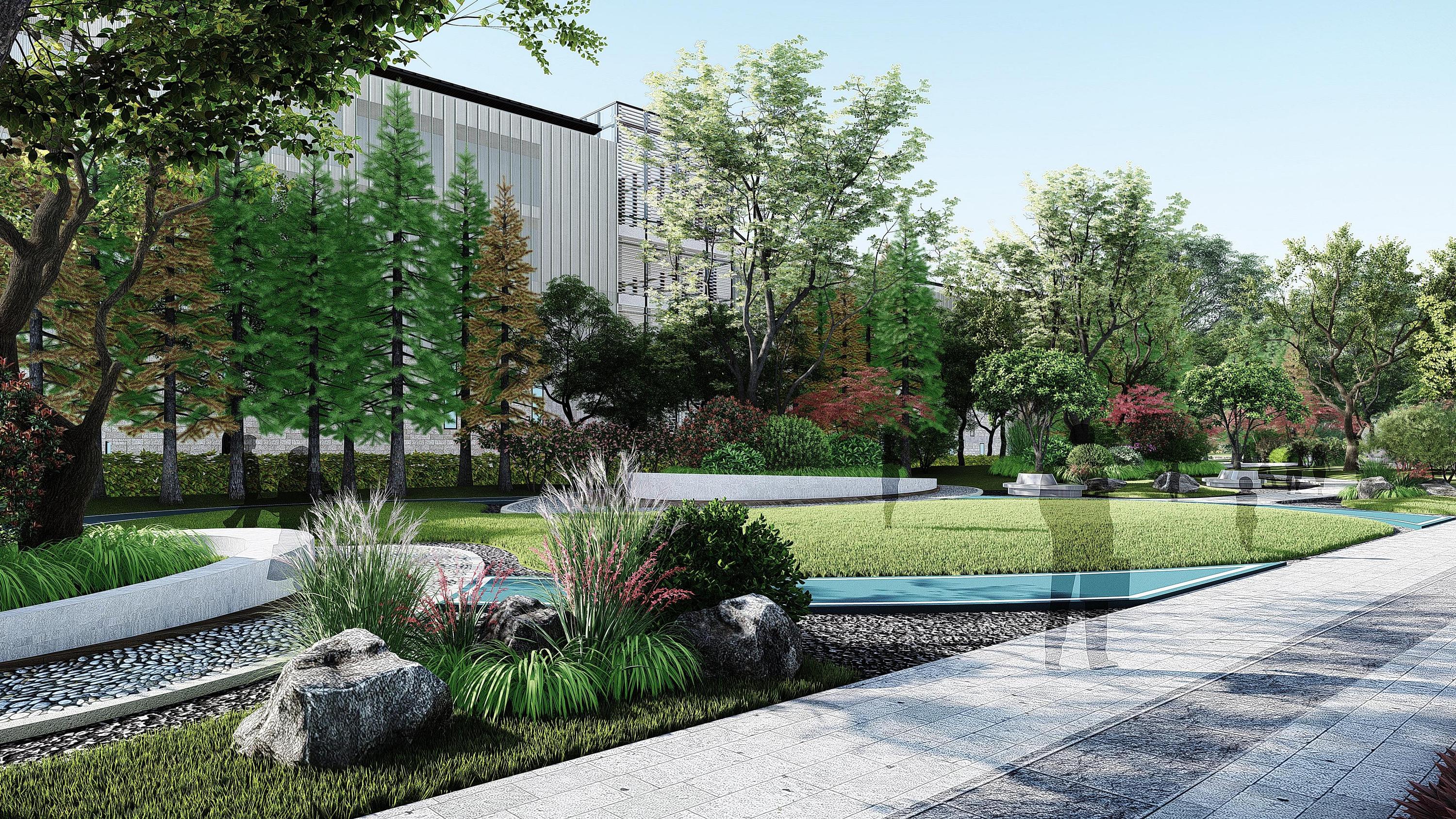 线性景观,市政绿化带景观设计