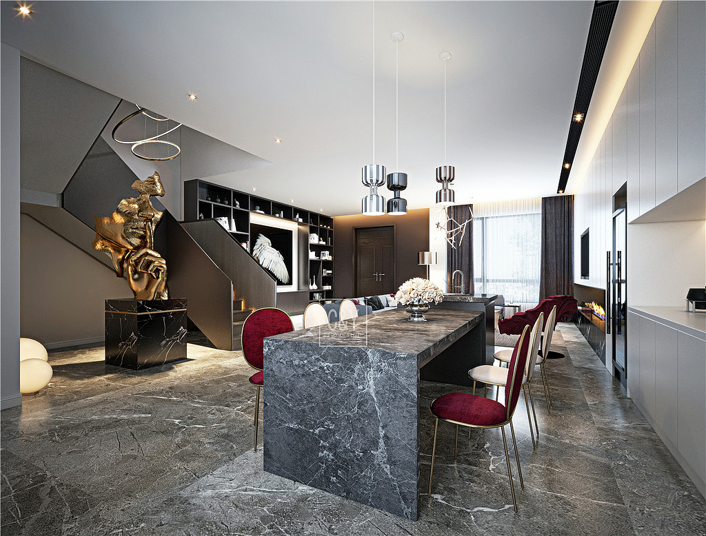 深圳装修：南山小复式别墅，总是能给生活留下惊喜（图ZMjQ4MTQ0NjU2） - 家装设计 - 站酷设计师深圳岚庭装饰原创素材 - 站酷ZCOOL