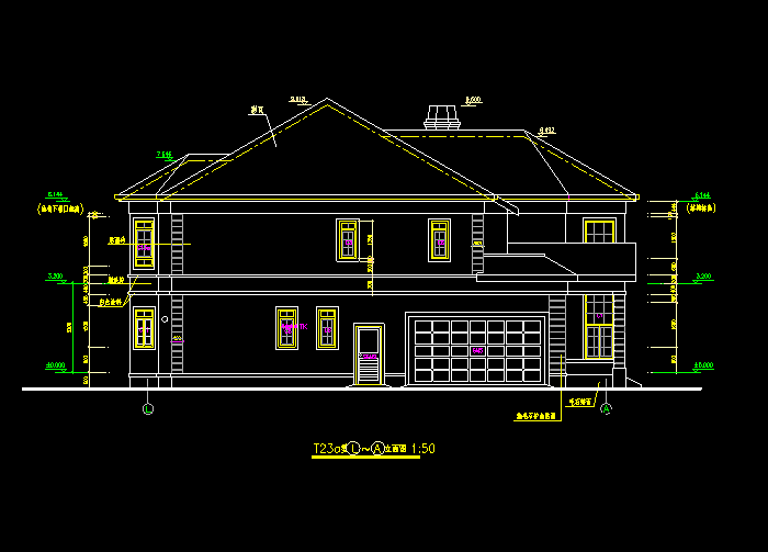 高校行政楼建筑CAD施工图