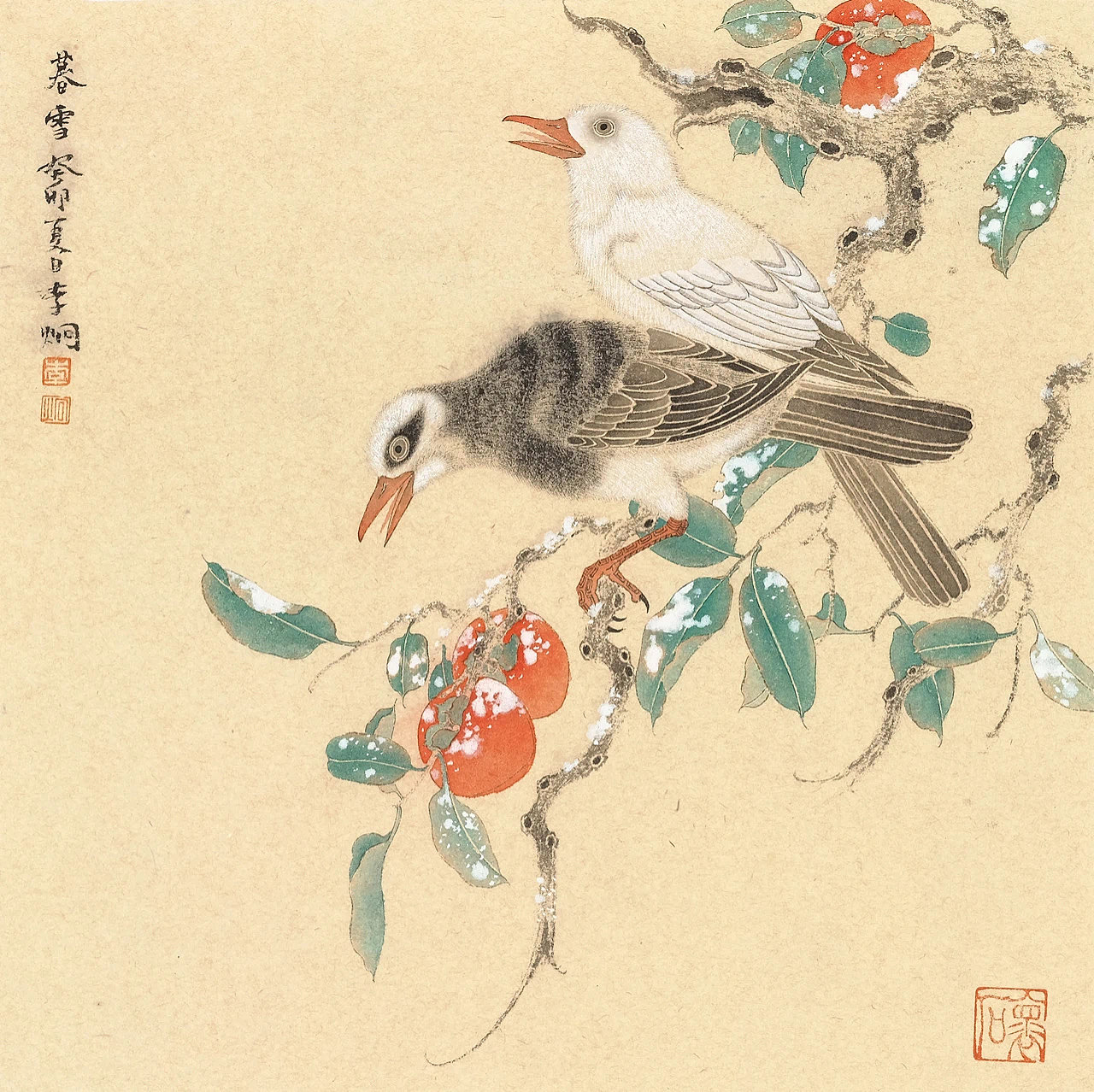 李炯花鸟画:传统与创新的完美融合,尽显神韵