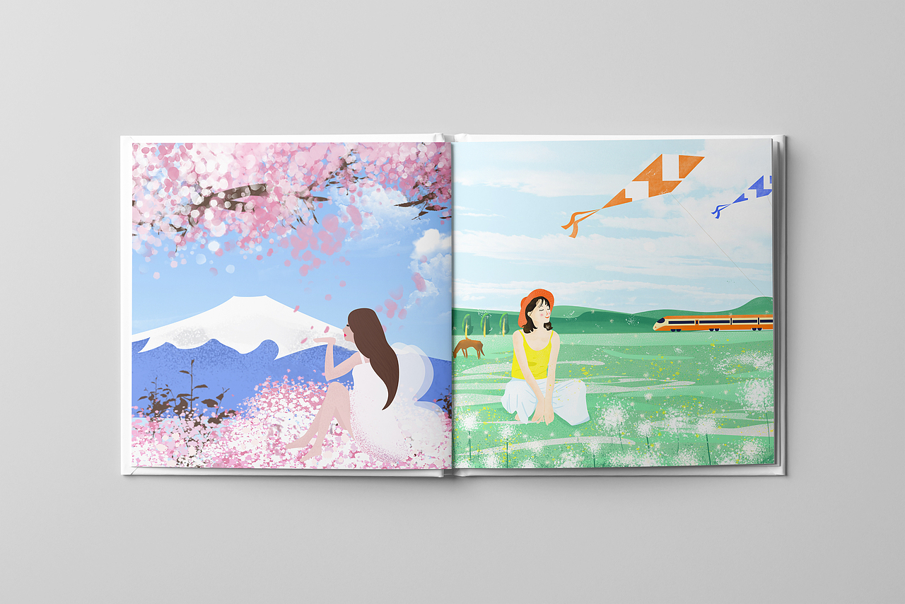 第一阶段插画打卡100张总结（图ZMjA1OTIxMjky） - 商业插画 - 站酷设计师桔子大人了原创素材 - 站酷ZCOOL