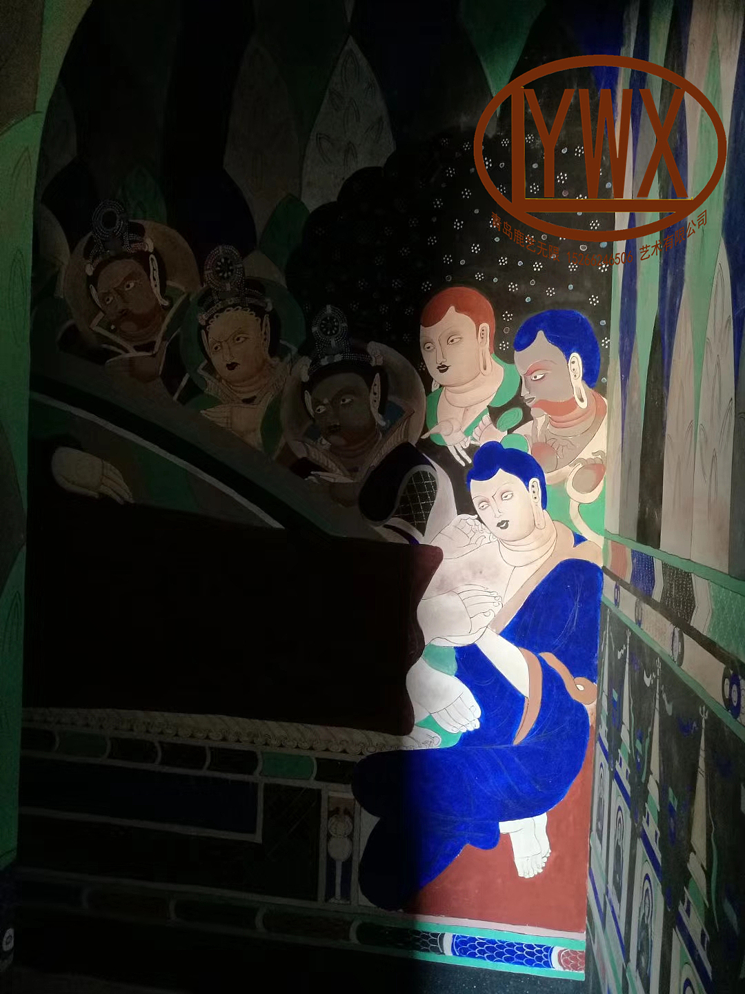 青岛团队创作克孜尔千佛洞壁画复原（图ZMjQwNDI2MzA4） - 新锐潮流插画 - 站酷设计师鹿艺无限造景团队原创素材 - 站酷ZCOOL