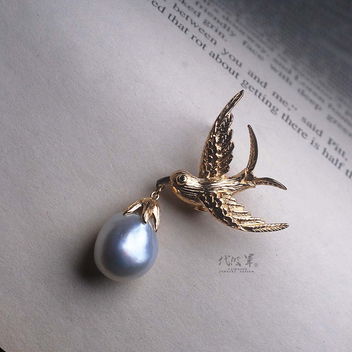 手工制作金燕子胸针过程记录