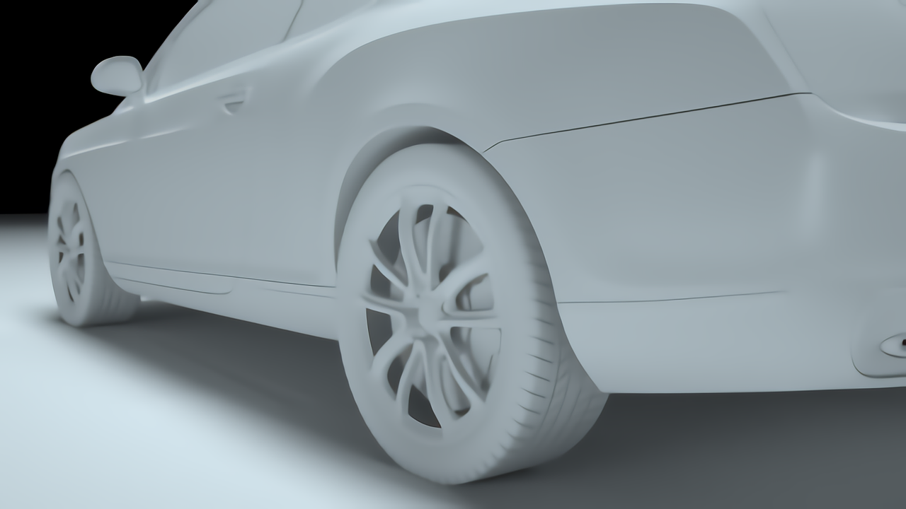 C4D丨高端轿跑——宾利 · 飞驰(V8)