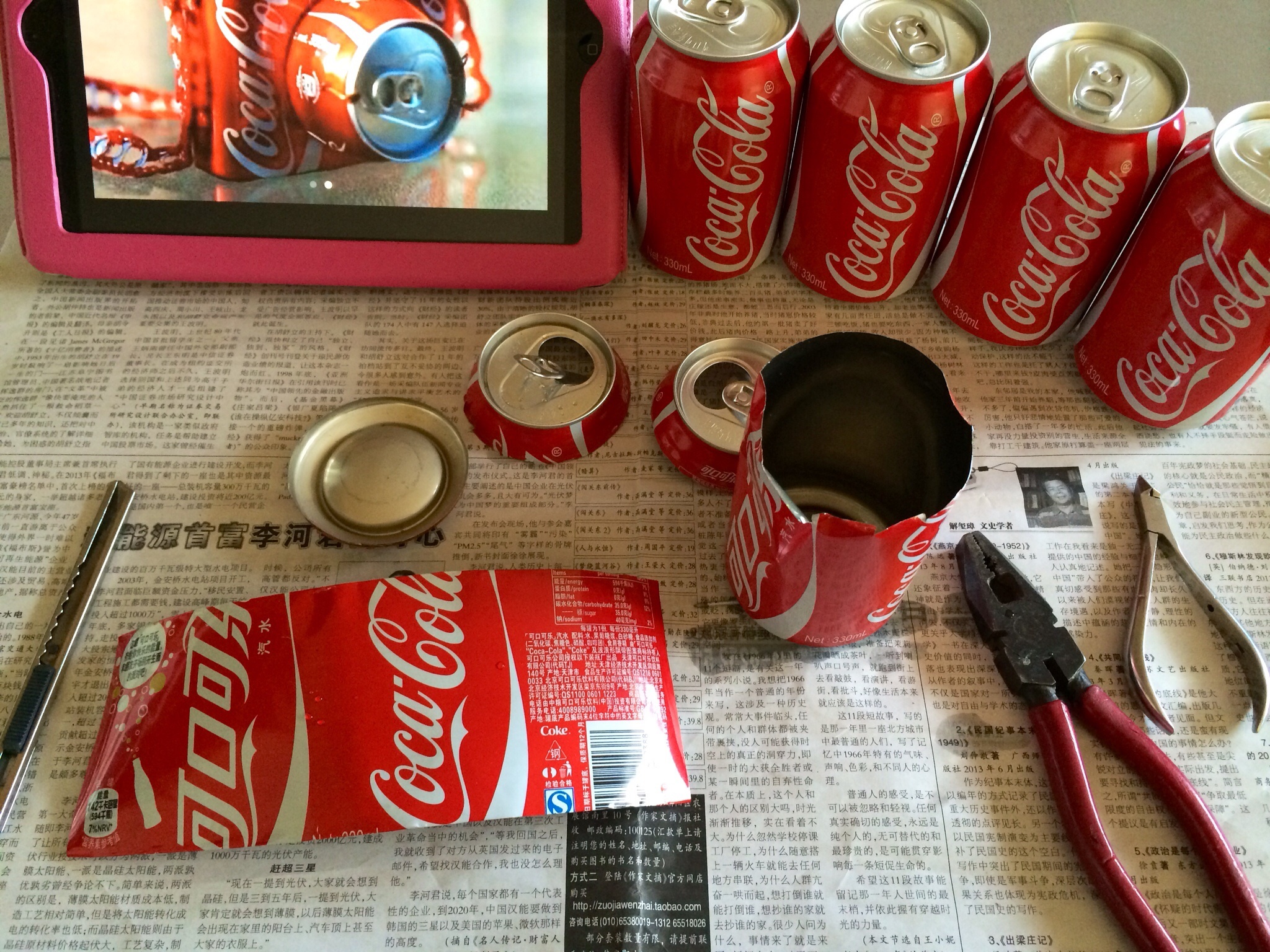 2014年,可口可乐易拉罐相机制作步骤(手作)|手工艺|工艺品设计|iwantooo - 原创作品 - 站酷 (ZCOOL)