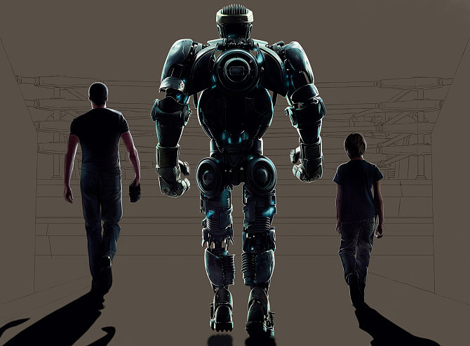 PS手绘教程：铁甲钢拳 海报（图ZNTg3NTgzMg==） - 创作习作 - 站酷设计师野孩子涂鸦原创素材 - 站酷ZCOOL