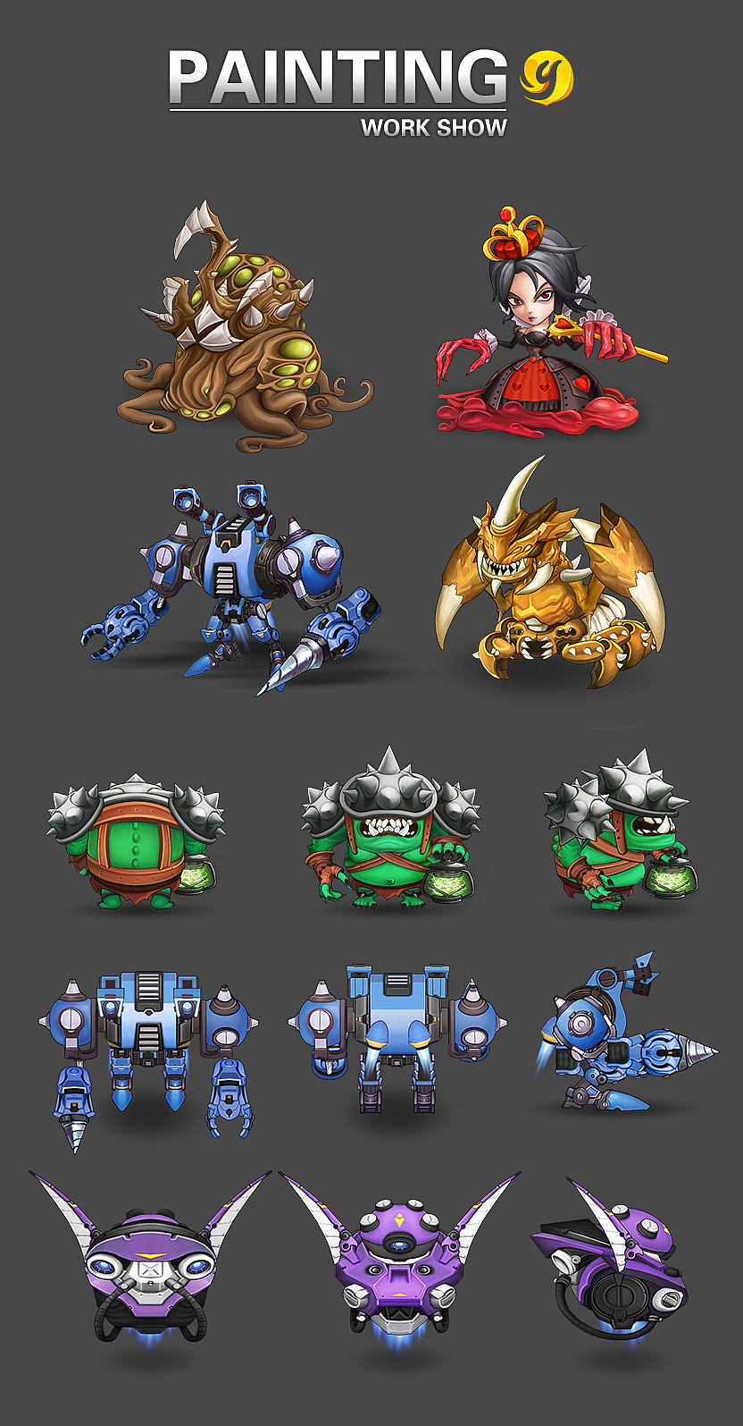 卡通造型（图ZNjkyNTI5NDg=） - 游戏原画 - 站酷设计师yellowsea602原创素材 - 站酷ZCOOL