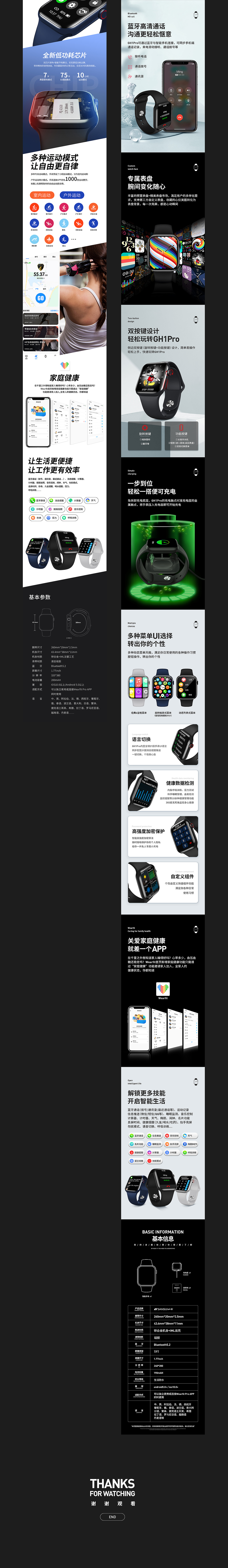 2021智能手表详情页/方形运动手表|网页|电商|ivy0225 - 原创作品 - 