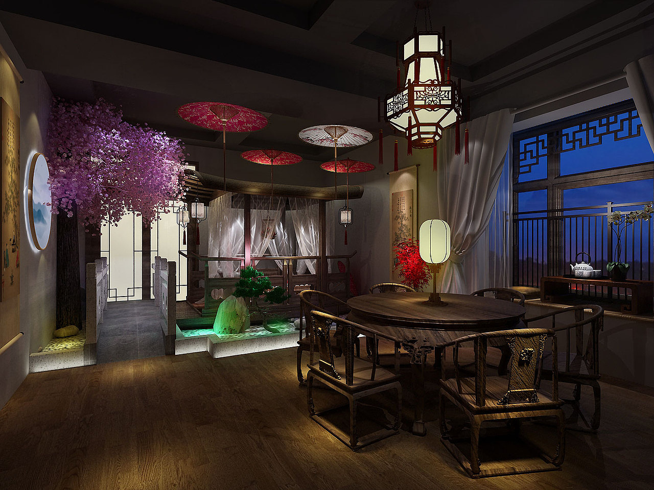 中式主题餐厅（图ZMjE2NTM4ODA4） - 建筑/空间 - 站酷设计师smybeyond原创素材 - 站酷ZCOOL