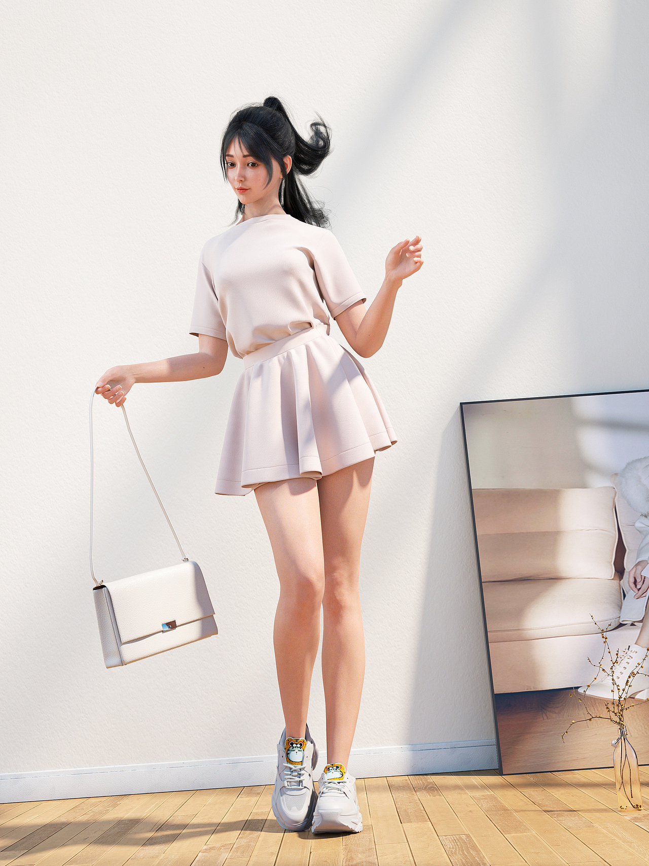 KISSCAT女鞋建模渲染合集