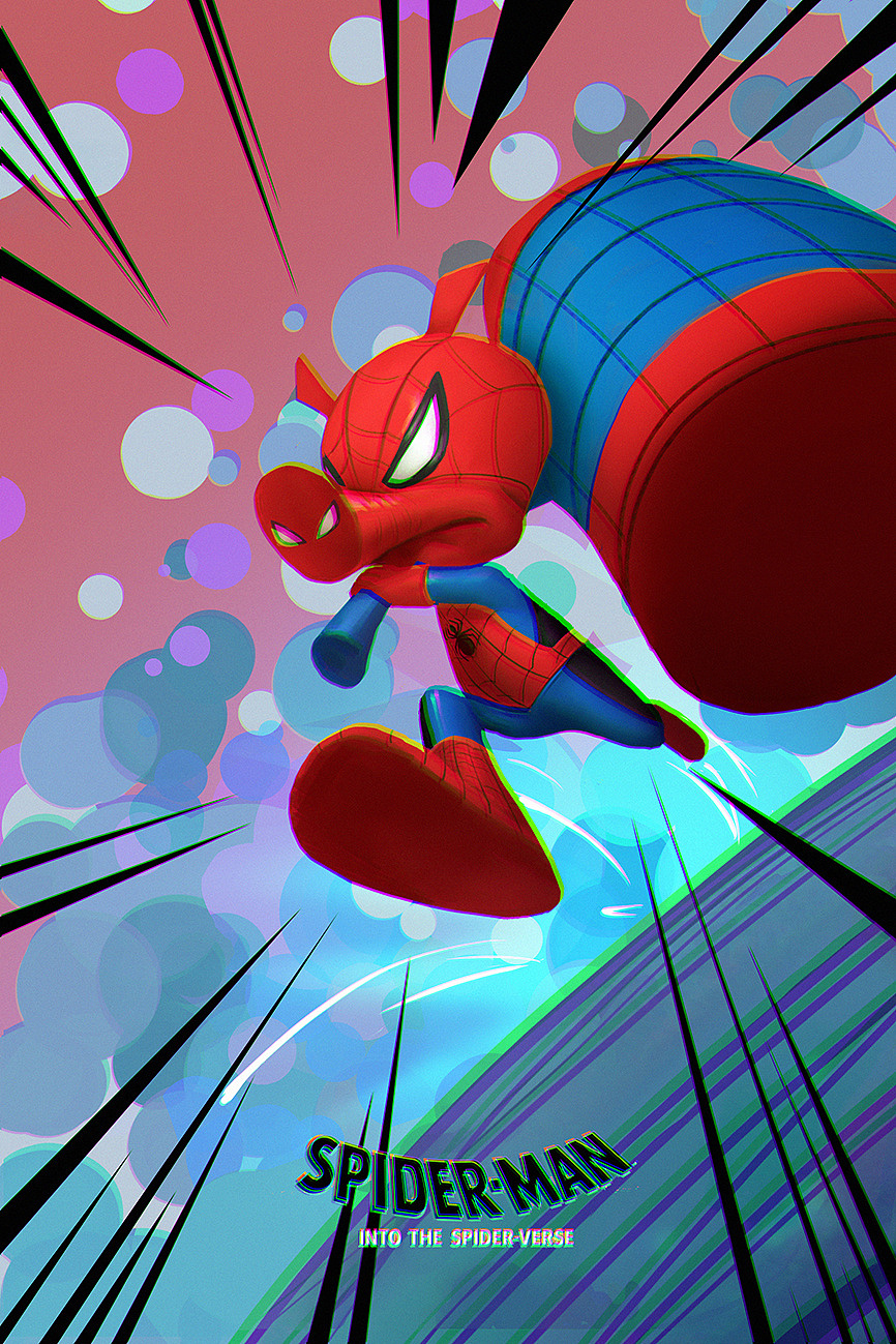 蜘蛛侠：平行宇宙 同人插图绘制 大合集插画创作习作DLX__ART 原创作品 站酷 (ZCOOL)