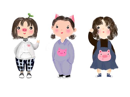 Q版头像-猪猪少女