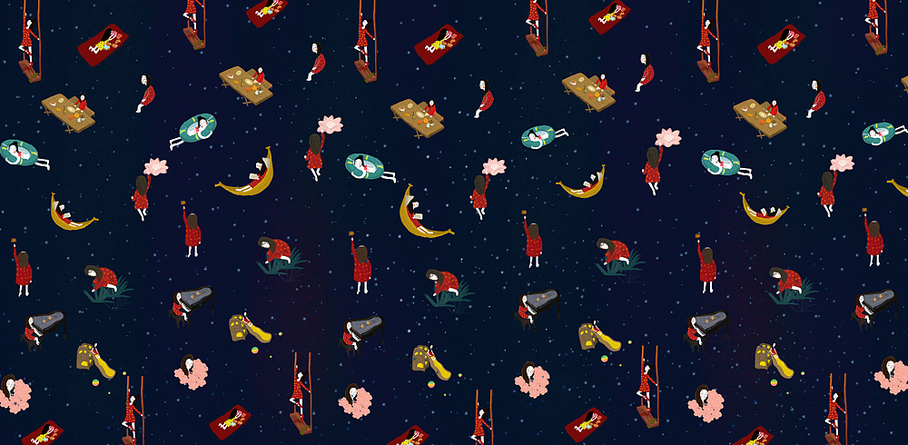 #青春答卷2016#毕业设计-《心迷宫》插画设计(图ZNTA4MTg4ODg=) - 艺术插画 - 站酷设计师唐小花_TANGLINZI原创素材 - 站酷ZCOOL