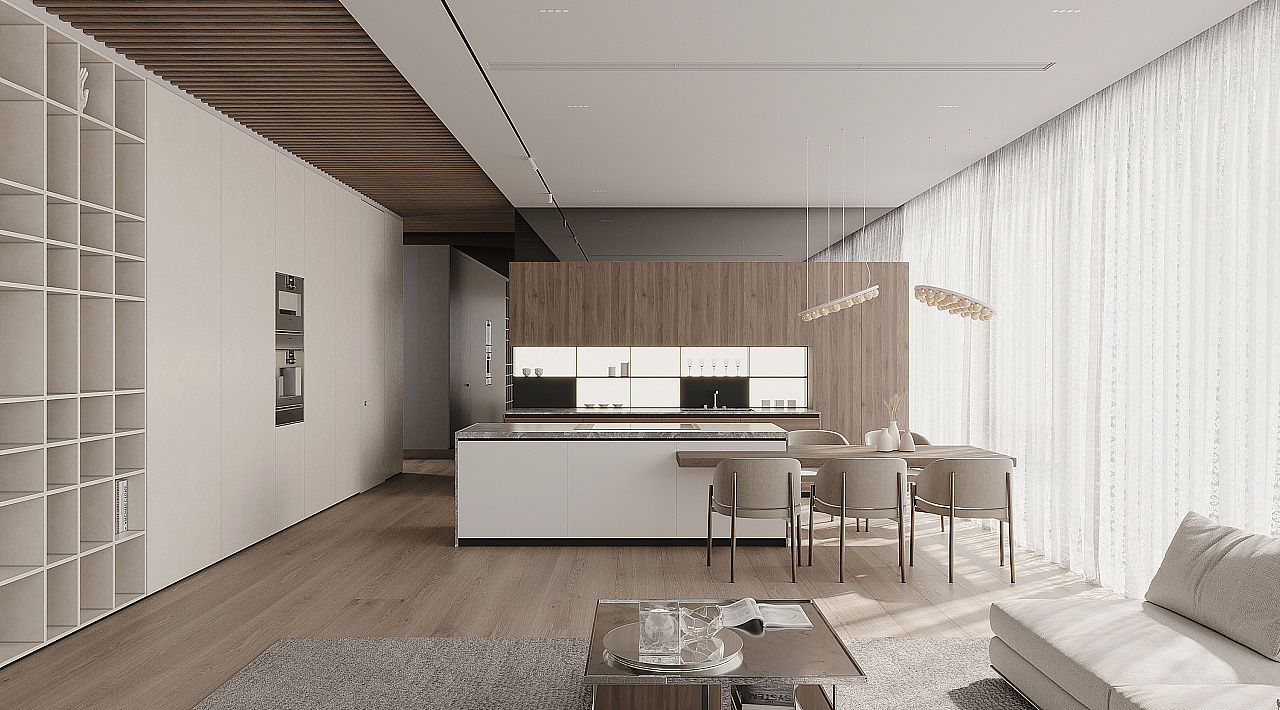 丽娜的现代大平层