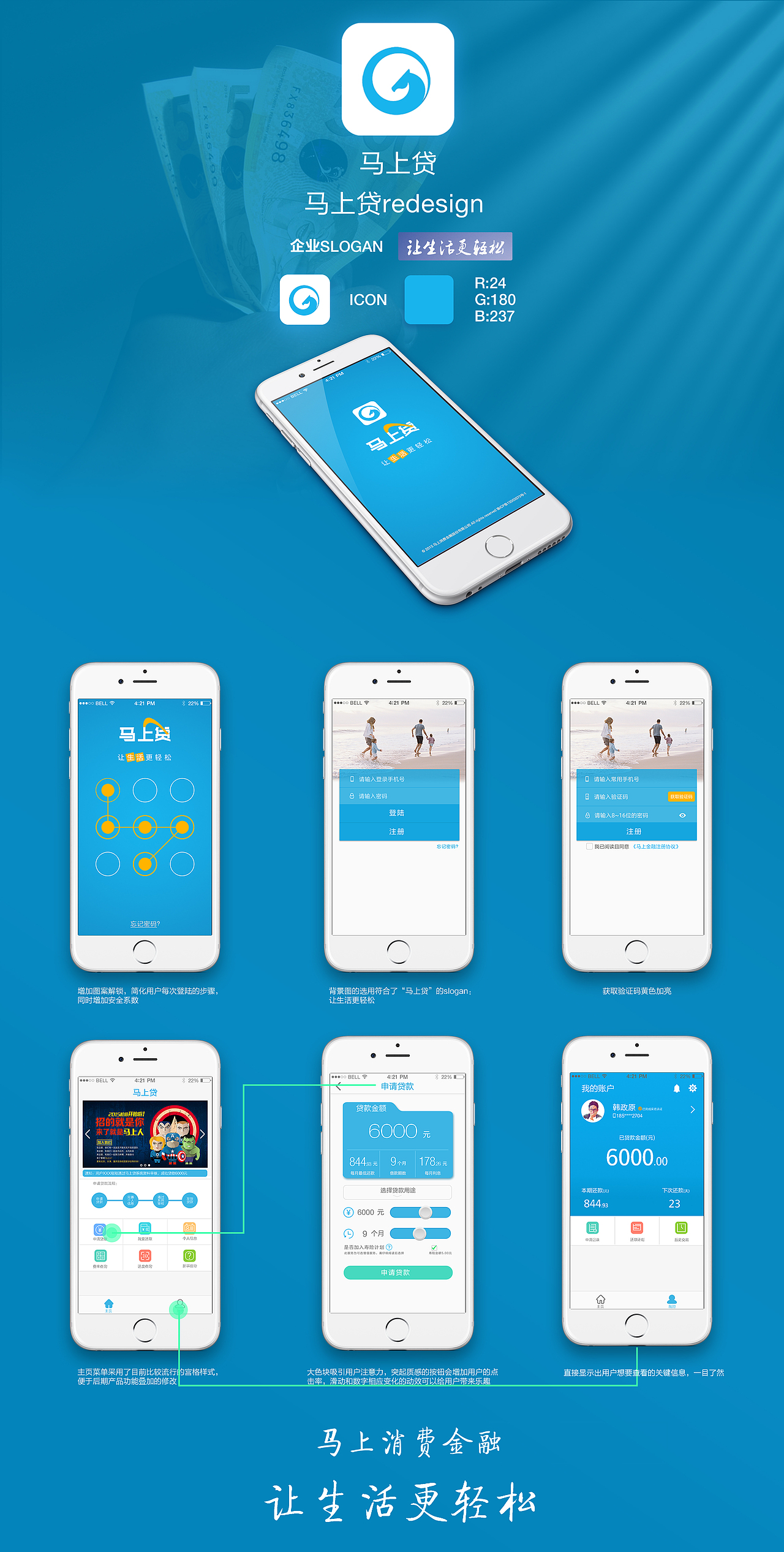 马上贷APP再设计（图ZMzcxOTE5NjQ=） - APP界面 - 站酷设计师马丁的星期天原创素材 - 站酷ZCOOL