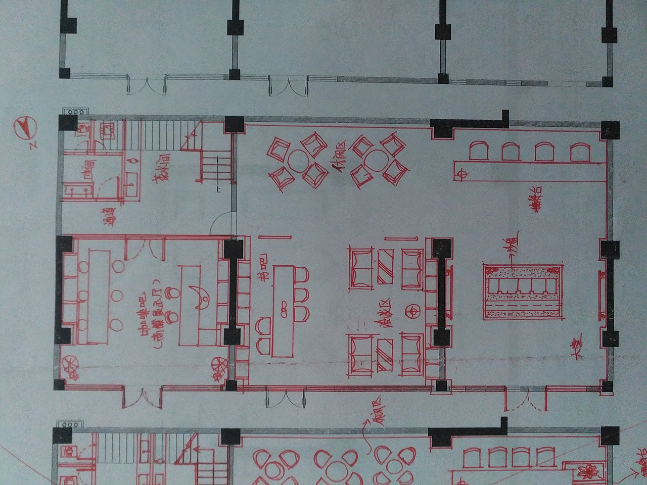 平面布局手绘图