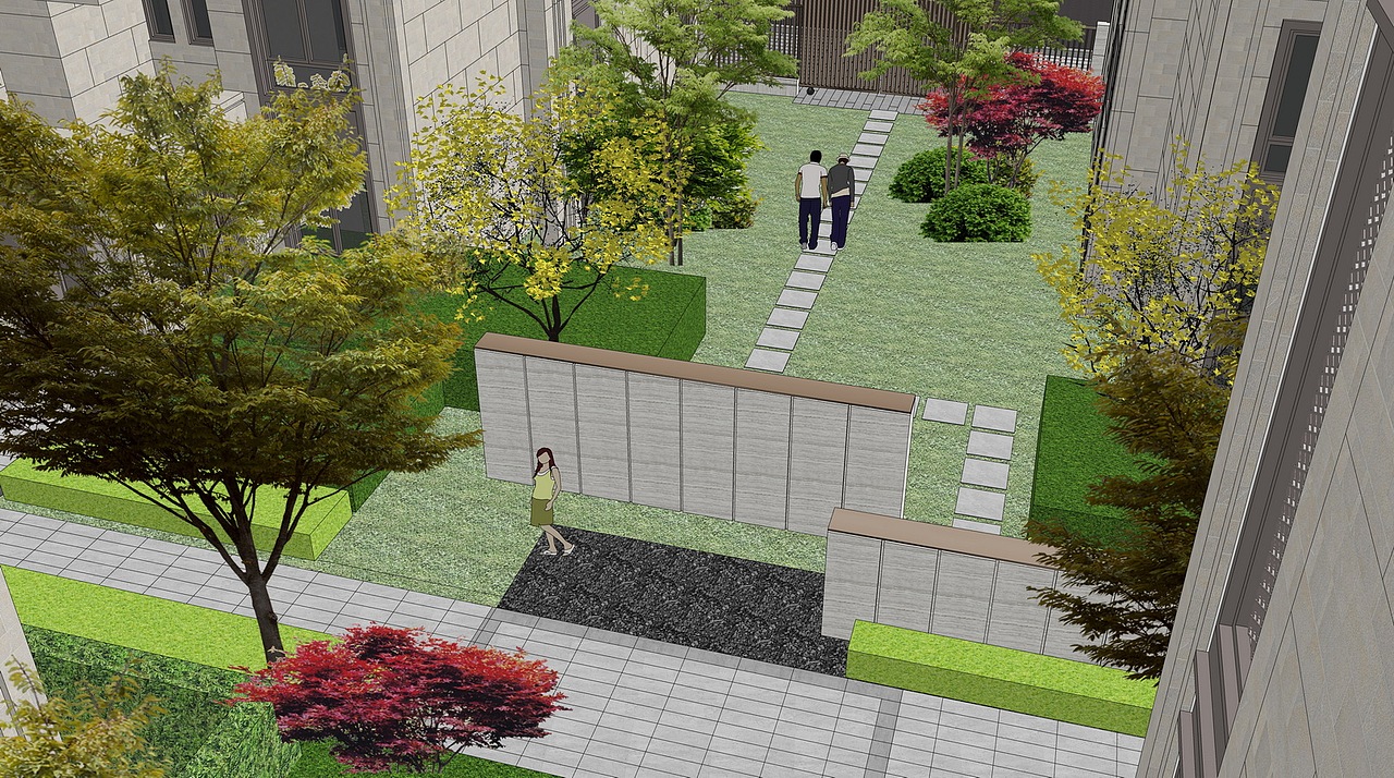 龙湖春江天玺大区景观SU模型下载（图ZMjczMzU3ODYw） - 景观设计 - 站酷设计师素模网原创素材 - 站酷ZCOOL