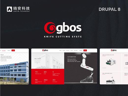 Gbos全球激光智能解决方案网站（drupal8开发）
