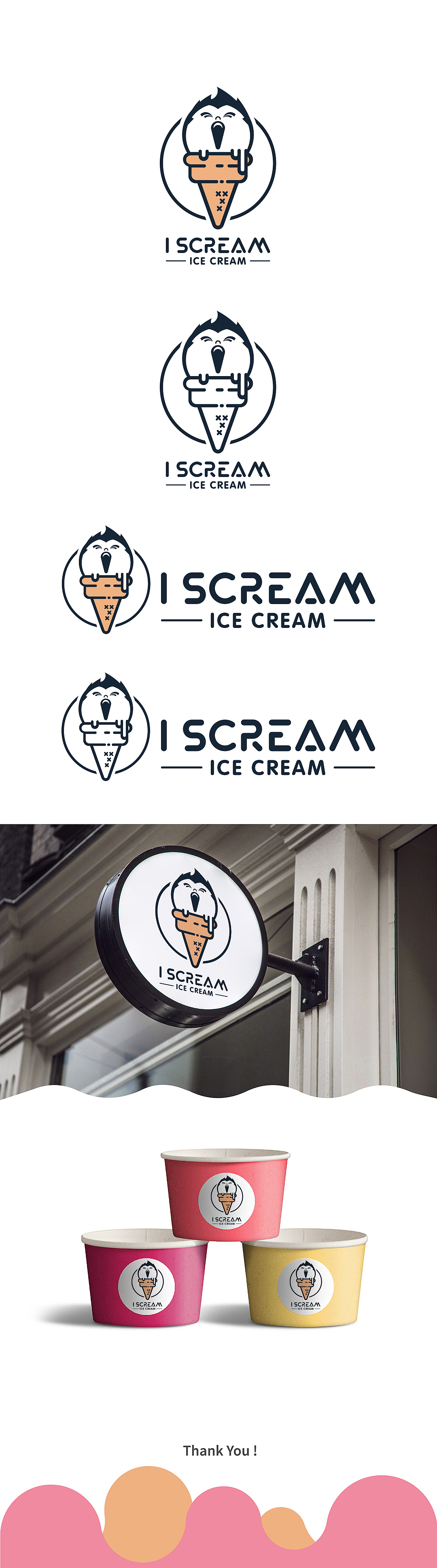 ice cream 冰淇淋 logo（图ZMTk5ODQzNjk2） - 品牌 - 站酷设计师三田土原创素材 - 站酷ZCOOL