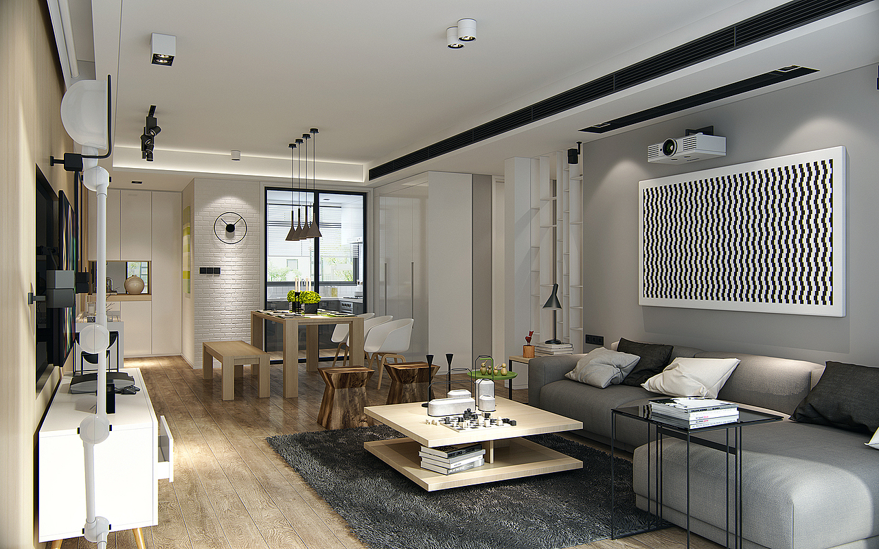 西安市骊苑盛景 三居设计