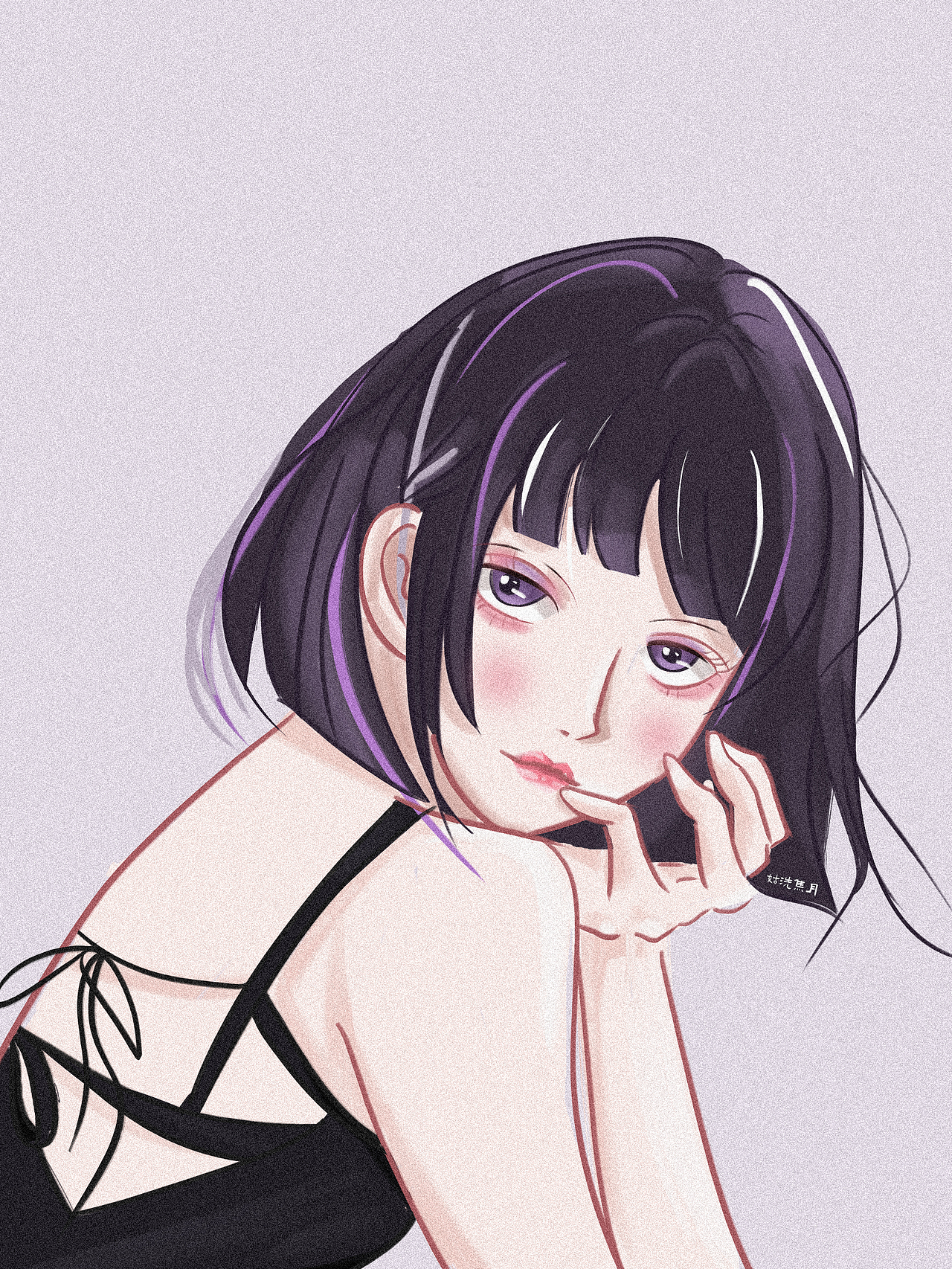 手绘 ｜ 女孩（图ZMjE2MDQzNDc2） - 艺术插画 - 站酷设计师猫适原创素材 - 站酷ZCOOL