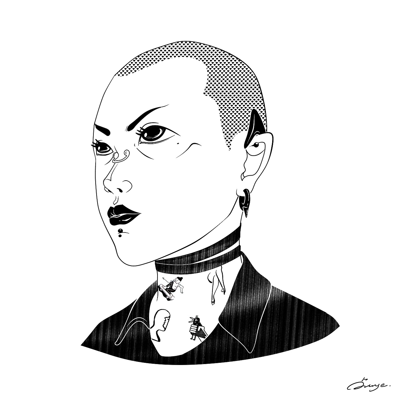 百人插画肖像计划（图ZMjM3MTI2Nzc2） - 创作习作 - 站酷设计师拖延橙子原创素材 - 站酷ZCOOL