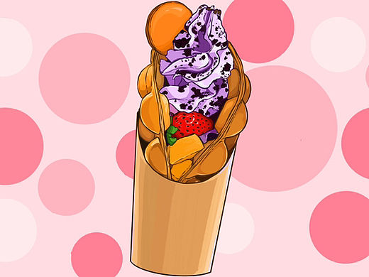鸡蛋仔冰淇淋