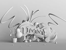 白无常 C4D线下26期作业 建模练习第一天