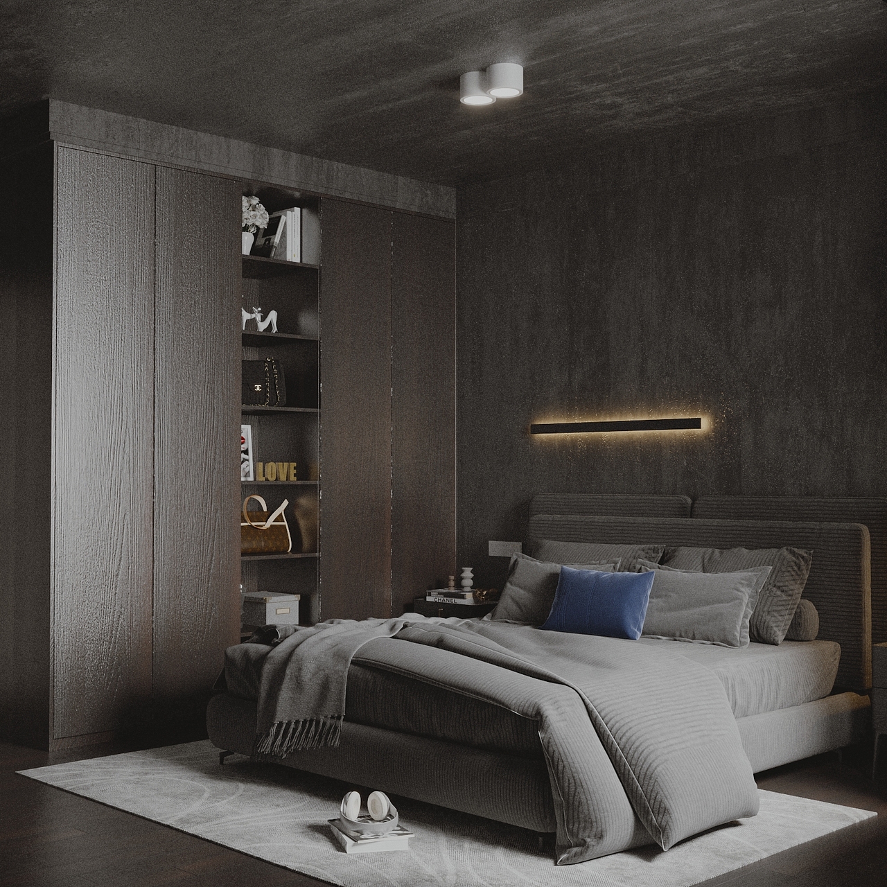 One Bedroom一个卧室（图ZMjc0OTExMTQ0） - 家装设计 - 站酷设计师小二不吃鱼原创素材 - 站酷ZCOOL