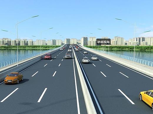 vr360度全景，道路+桥。