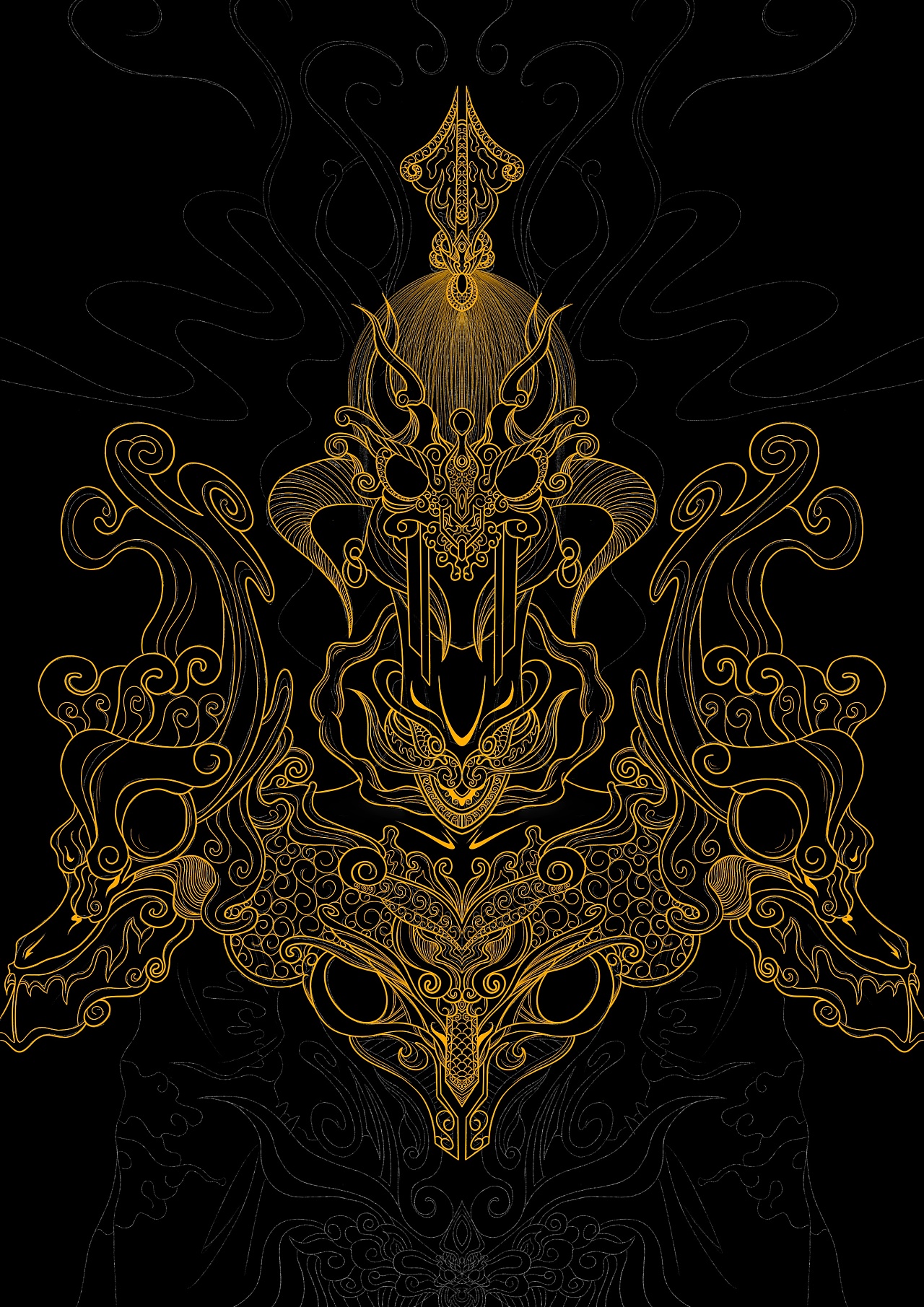 神明|插画|艺术插画|z22056080 - 原创作品 - 站酷 (zcool)