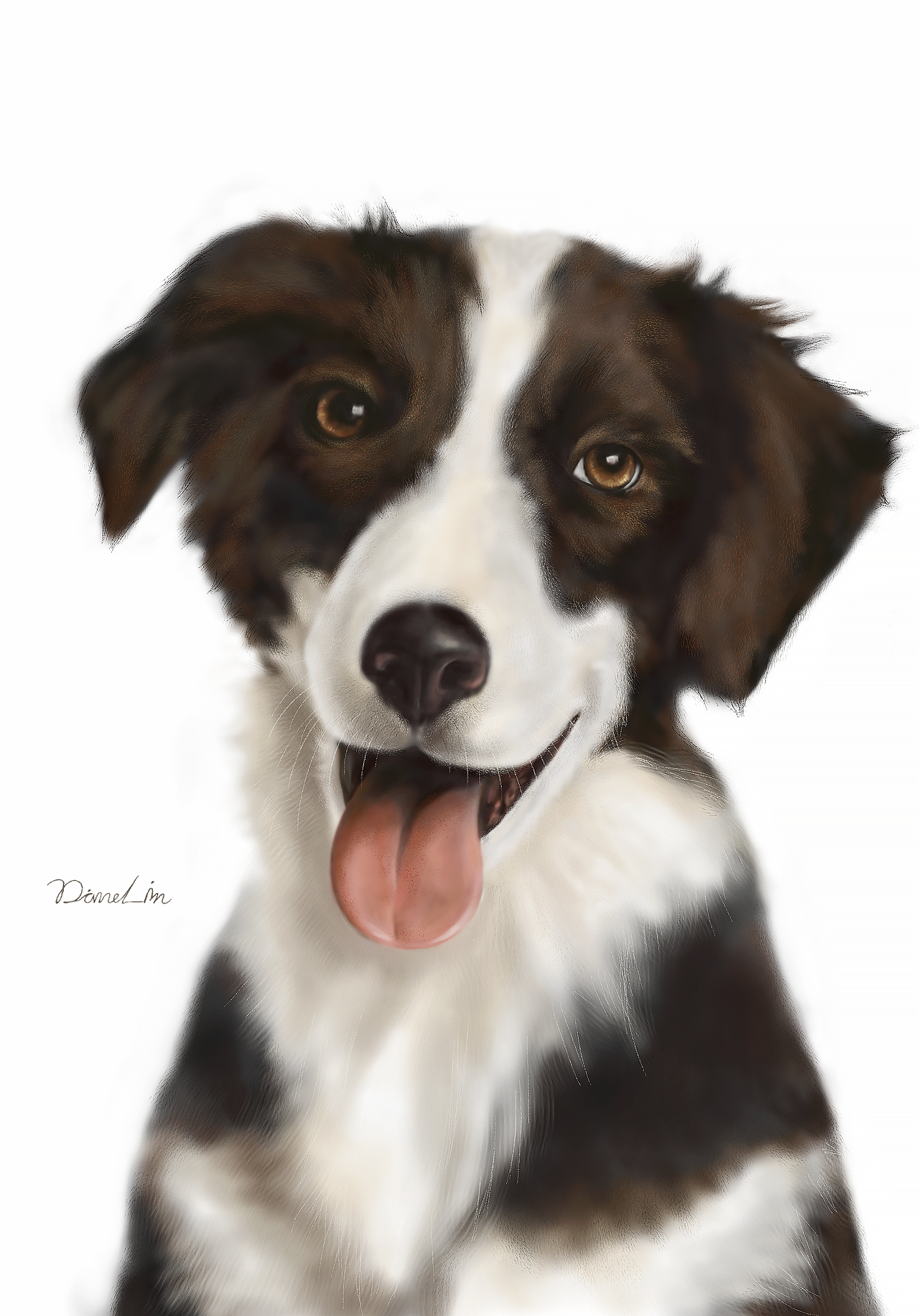 Diane Lin 超写实数字绘画艺术品 #Kevin Dog（图ZMzE3ODI5Mzc2） - 绘画 - 站酷设计师Diva数字IP形象原创素材 - 站酷ZCOOL