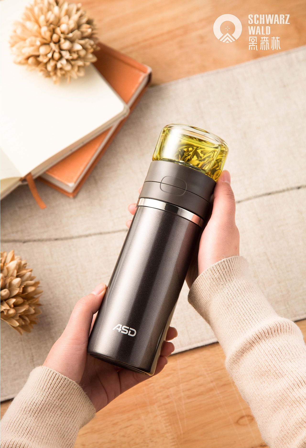 照片泡茶保温杯