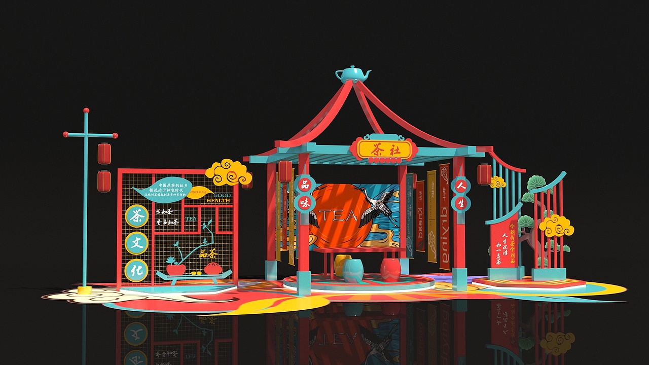 美陈国潮中式美陈场景美陈展陈作品信息创作时间2020/11/08收录收藏夹