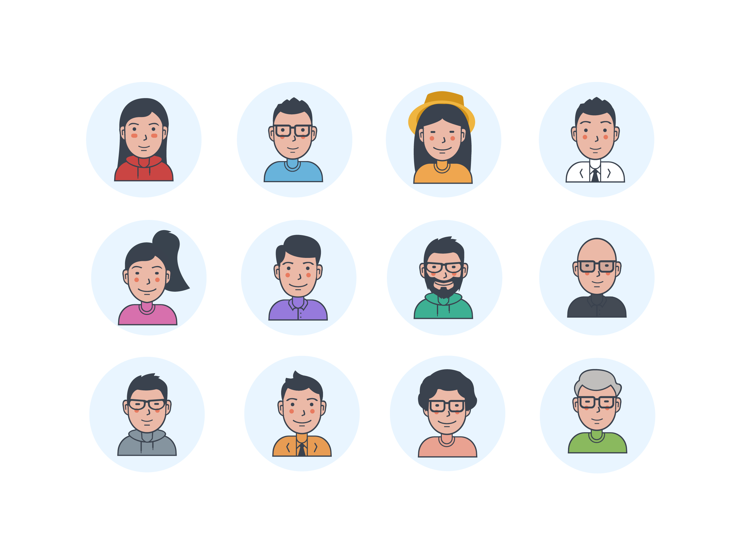 卡通人物|ui|图标|小鱼花花爱生活 - 原创作品 - 站酷 (zcool)