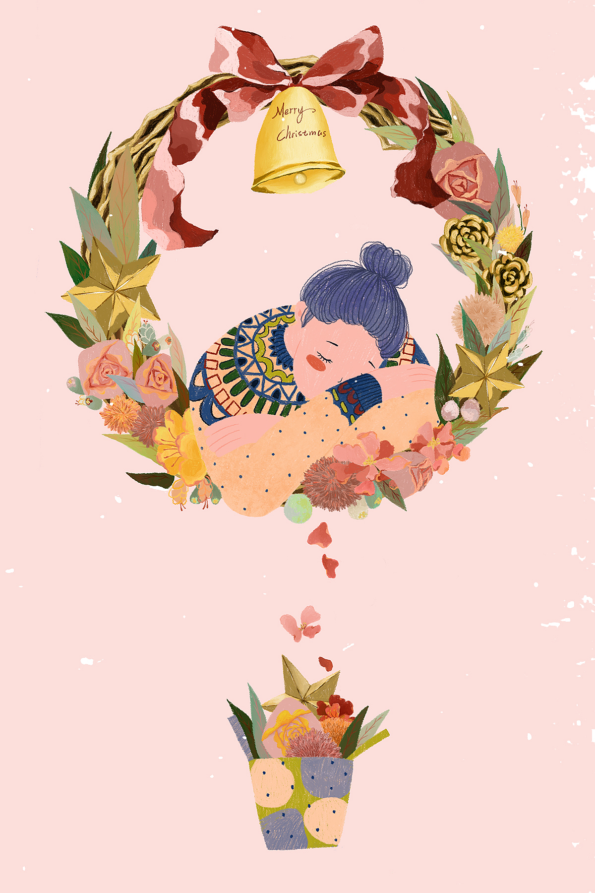 闻着花朵的馨香入梦,醒来会有礼物哦~~