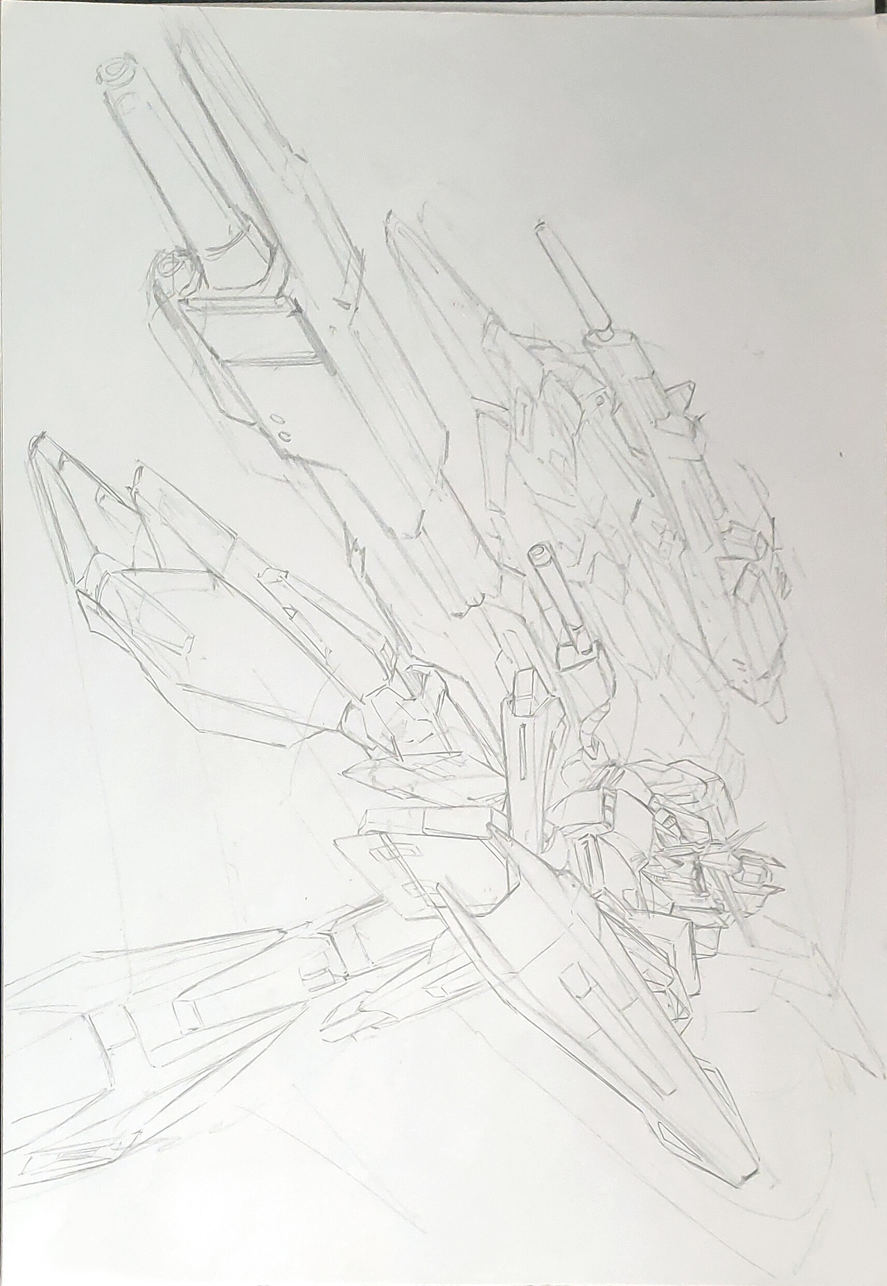 高达试作机1号ez-8手绘原创五行合体机器人之土假面骑士max动漫z4