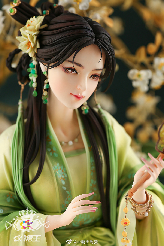 古风翻糖人偶蛋糕唐婉,一曲钗头凤,天涯何处觅知音