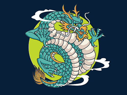 插画-龙