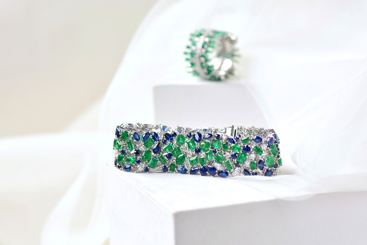 设计师作品|祖母绿蓝宝石套件