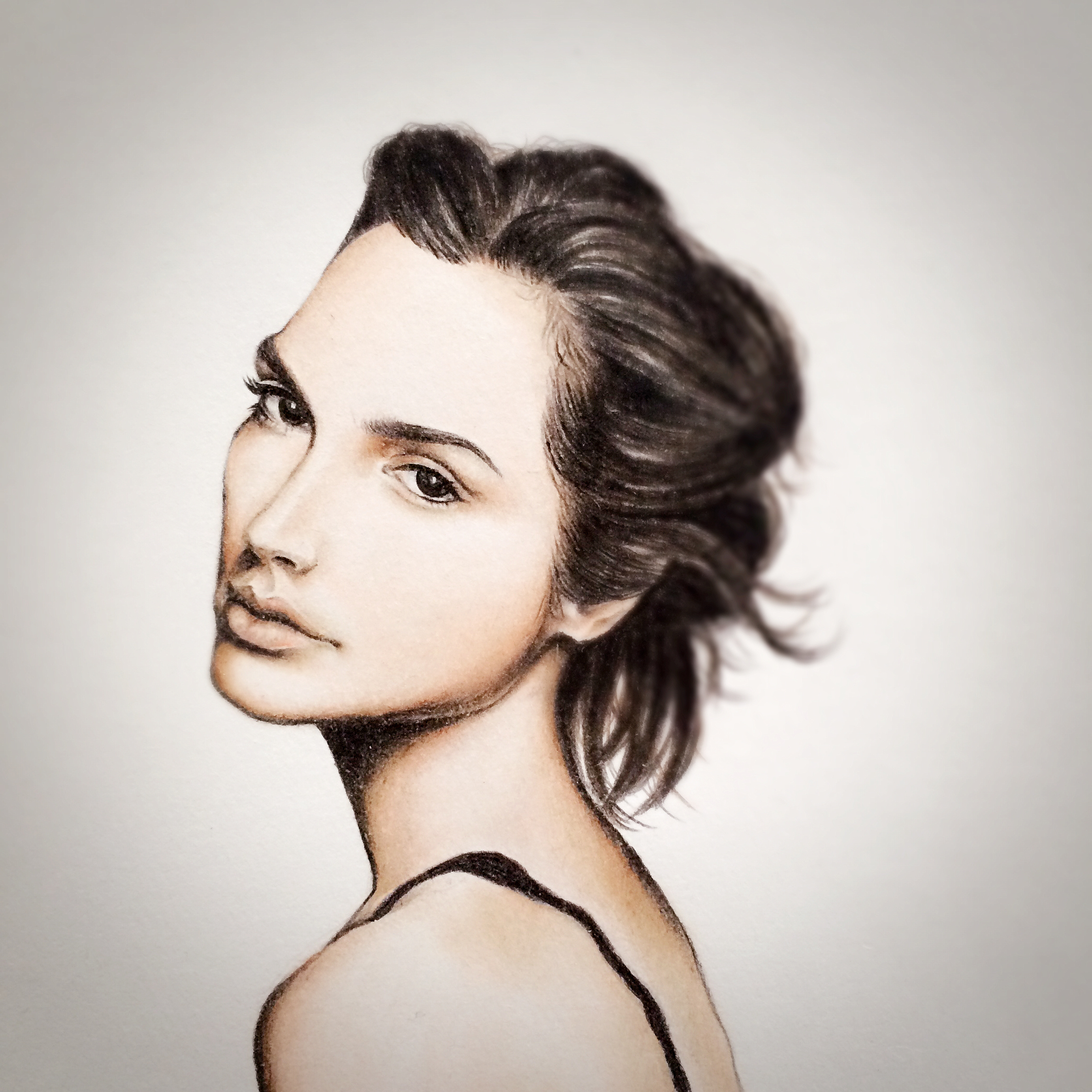 手绘人像|纯艺术|彩铅|惊三十 - 原创作品 - 站酷 (zcool)