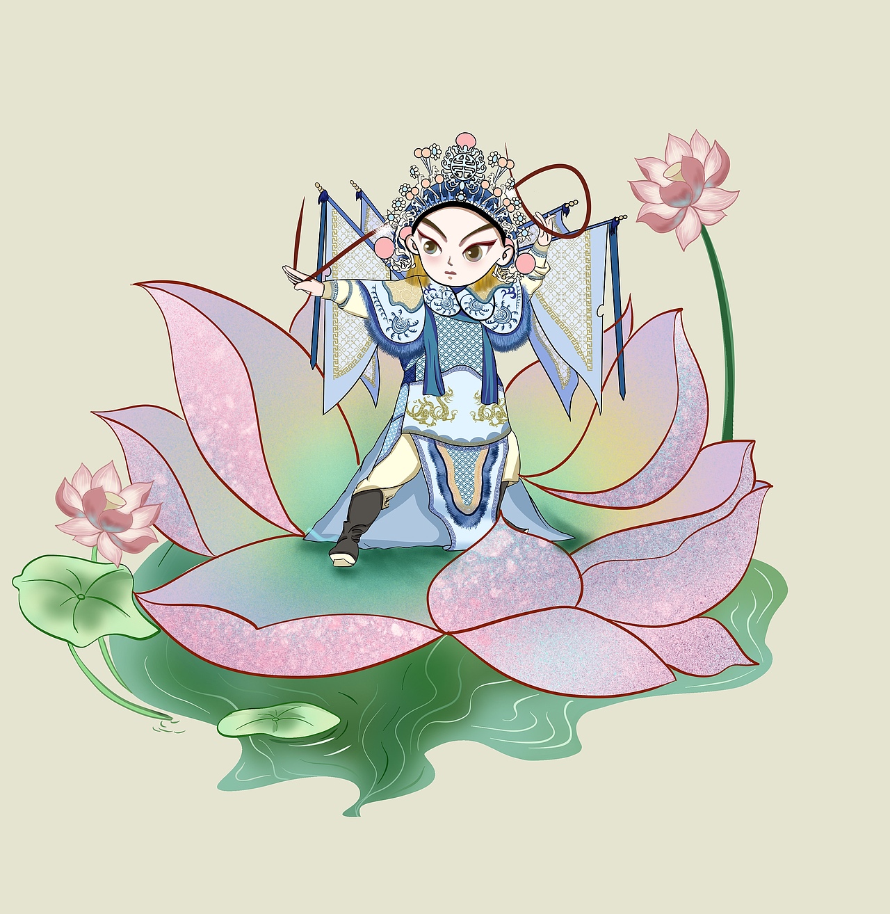 戏曲莆仙戏武生IP设计