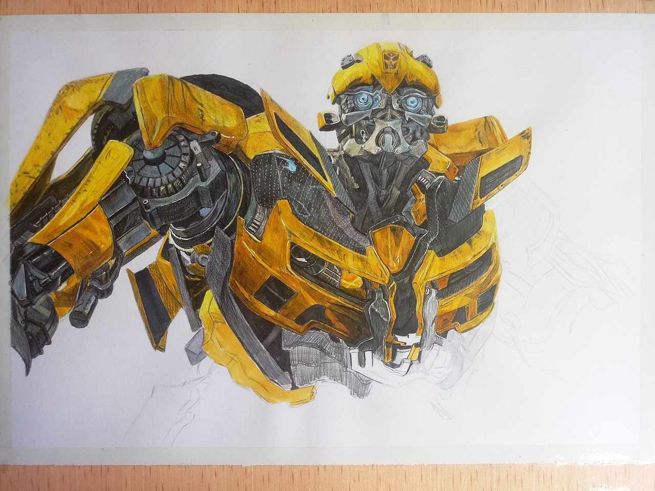 大黄蜂，，彩铅（图ZODMyMjA5NTI=） - 绘画 - 站酷设计师Chen72385原创素材 - 站酷ZCOOL